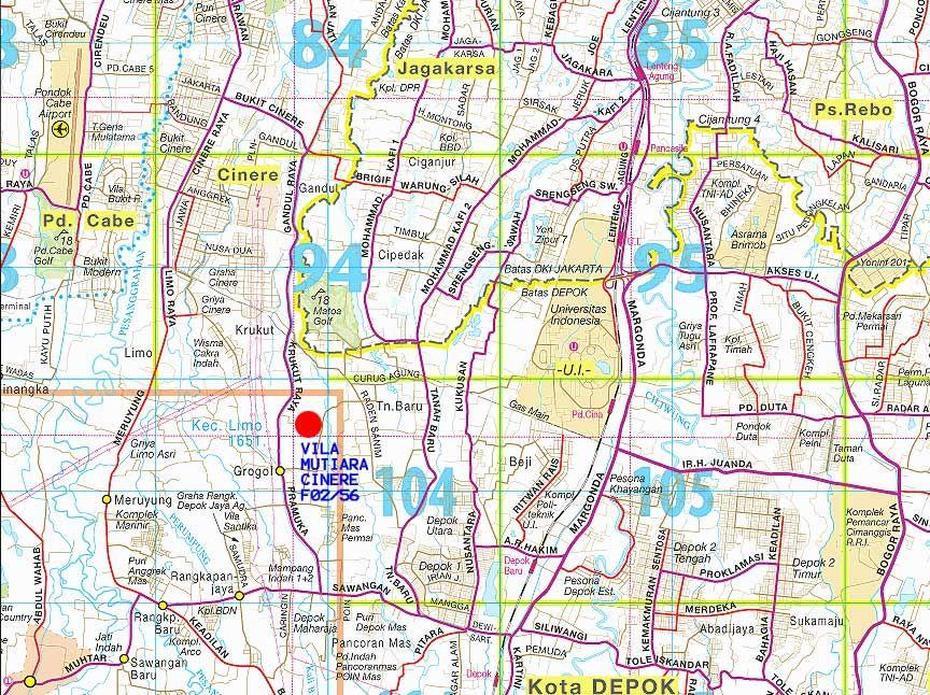 Depok Map And Depok Satellite Image, Depok, Indonesia, Indonesia Mosque, Margonda Depok