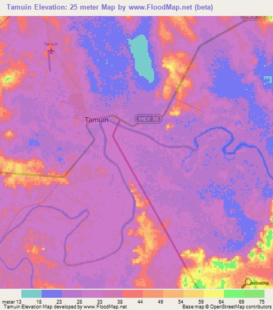 Elevation Of Tamuin,Mexico Elevation Map, Topography, Contour, Tamuín, Mexico, Rio Verde Mexico, Paisajes Hermosos De Mexico