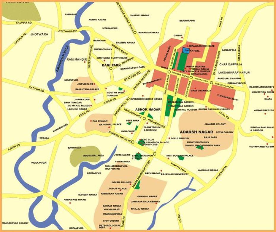 Jaipur Map, Jaipur, India, Pune India, Baroda India