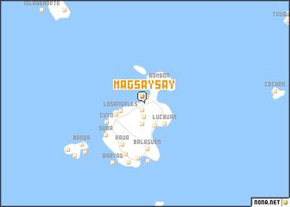 Magsaysay (Philippines) Map – Nona, Magsaysay, Philippines, Ramon Magsaysay Death, Magsaysay Davao Del Sur