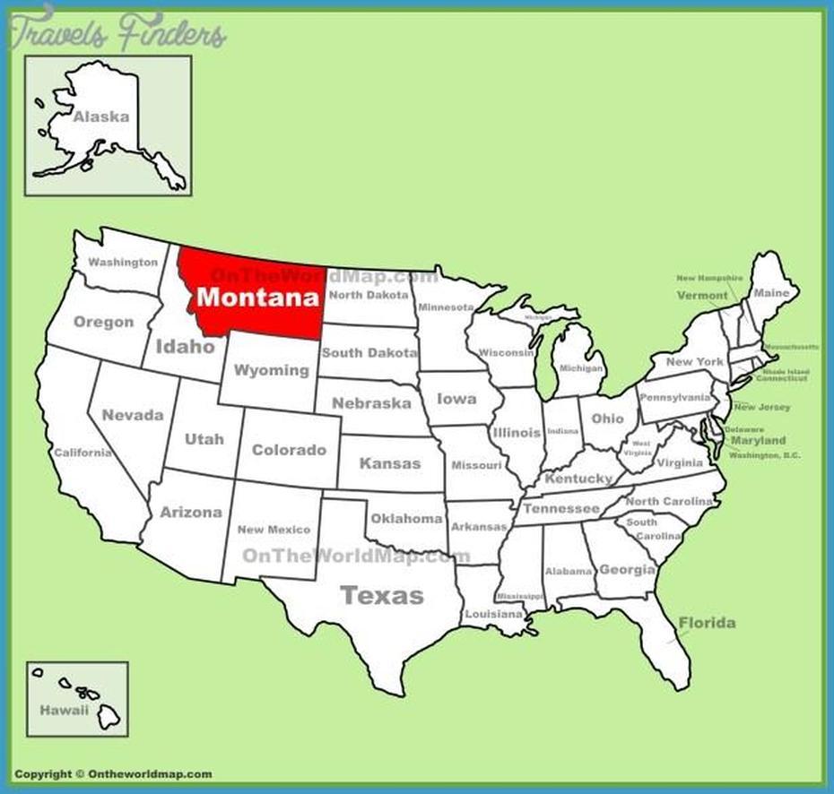 Map Of Butte Montana Usa – Travelsfinders, Butte, United States, Butte Images, Butte Mt