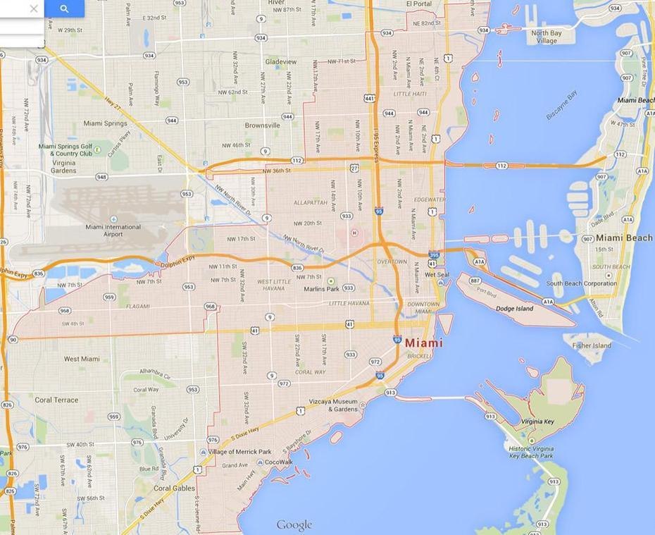 Miami, Florida Map, Miami, United States, United States Travel, Miami  Usa