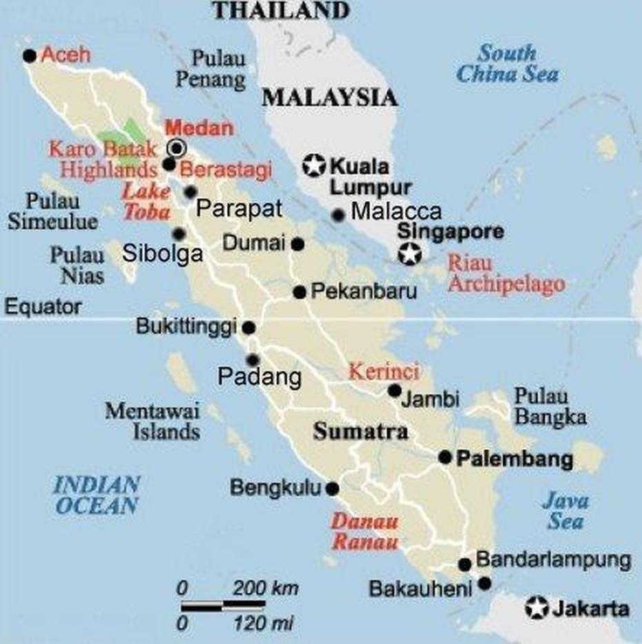 Padang Map, Padang, Indonesia, Sumatra Island Indonesia, West Sumatra