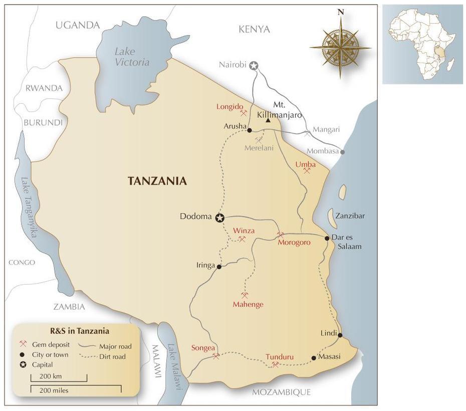 Tanzania On A World, Tanzania Towns, Mahenge, Tunduru, Tanzania