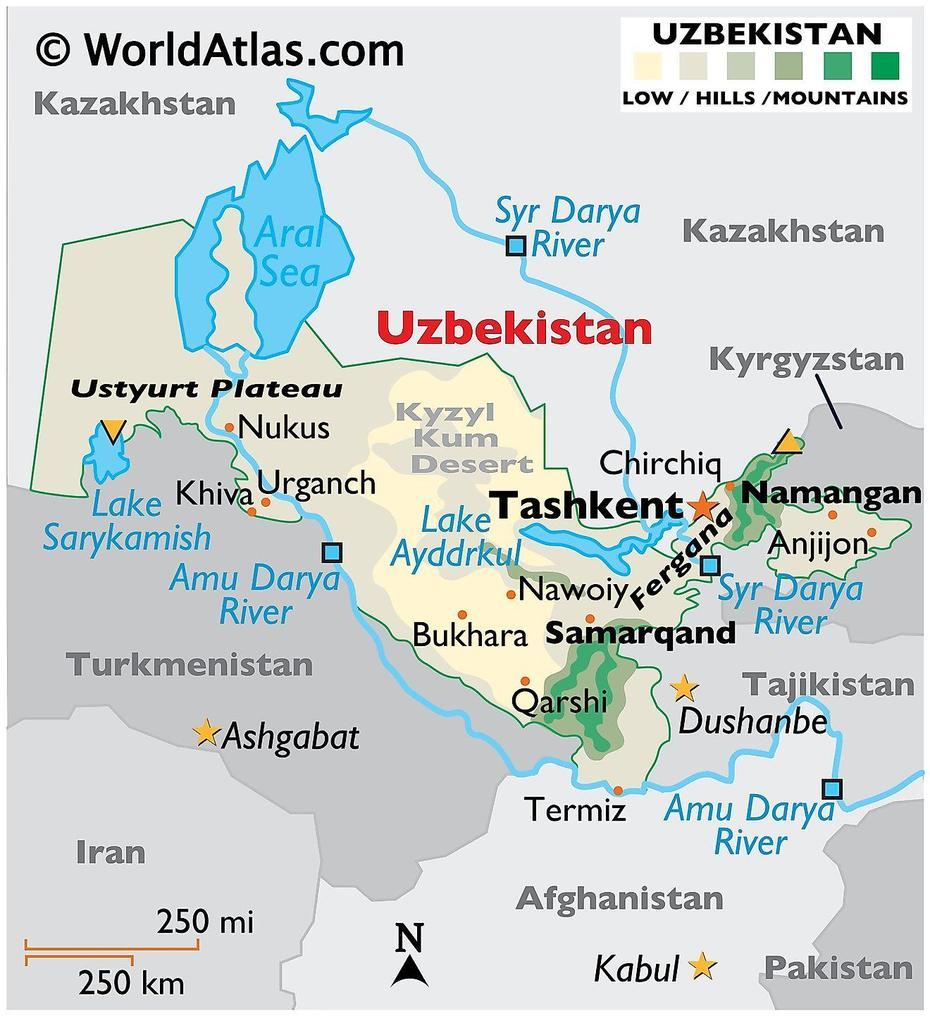 Uzbekistan Maps & Facts – World Atlas, Xovos, Uzbekistan, Uzbekistan Cities, Uzbekistan In World