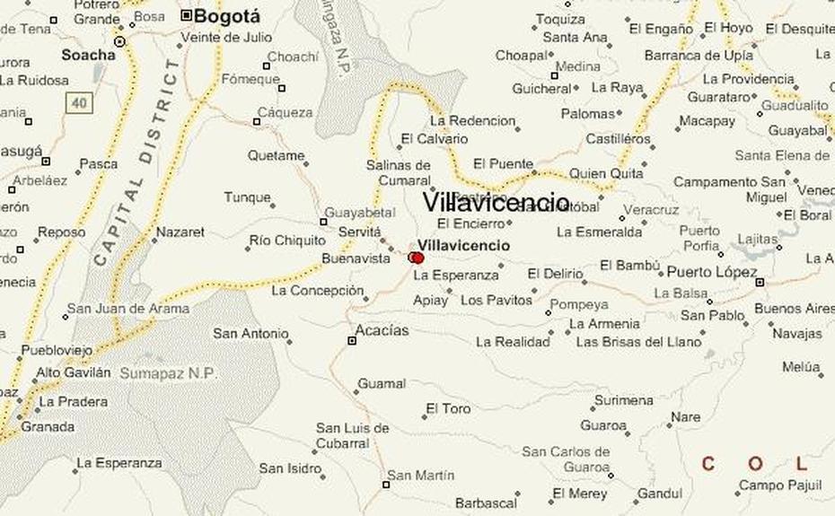 Villavicencio Colombia Map, Villavicencio, Colombia, A De Villavicencio, Villavicencio Mendoza