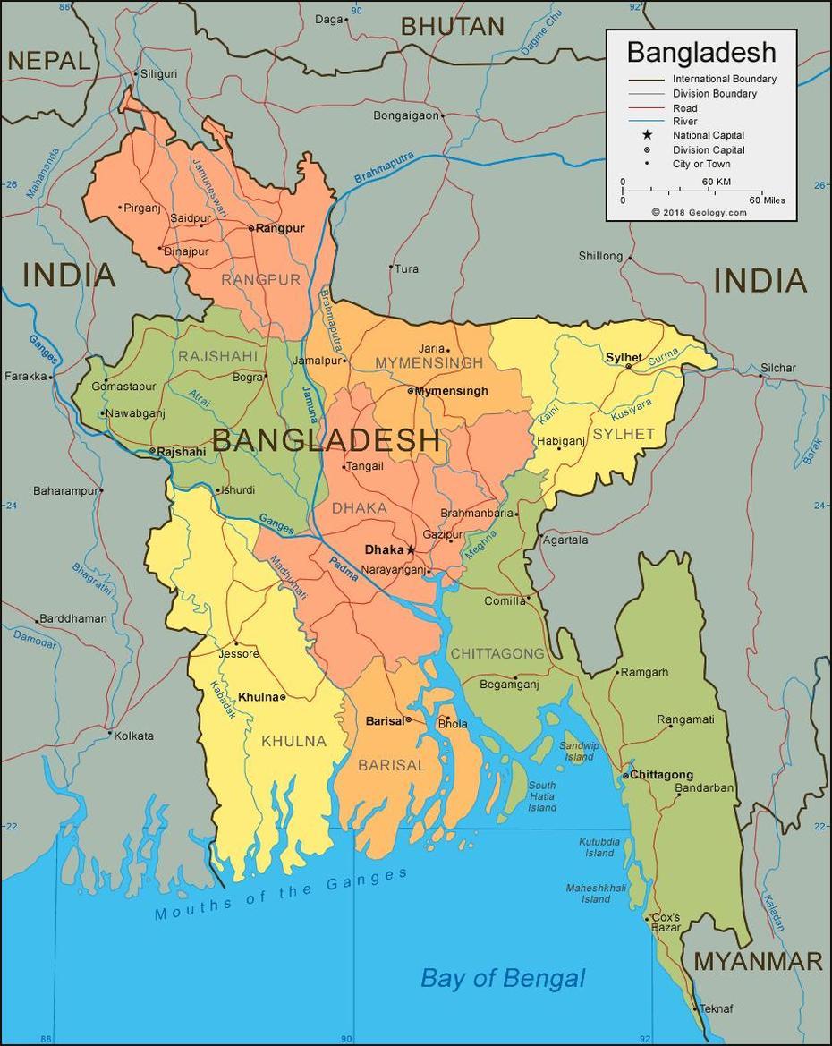 Bangladesh Outline, India- Bangladesh, Asia , Nālchiti, Bangladesh