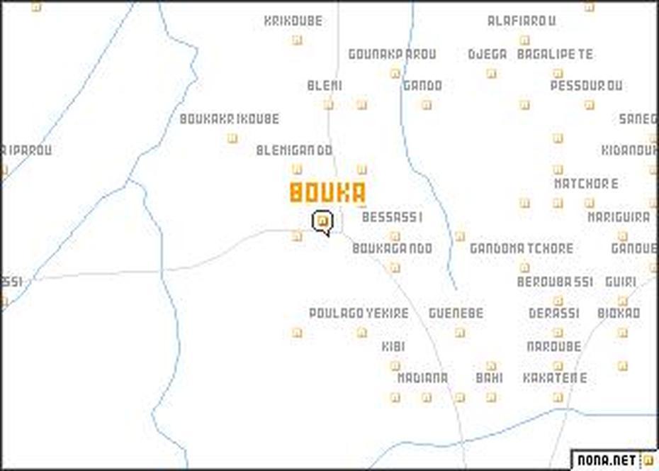 Bouka (Benin) Map – Nona, Bouka, Benin, Benin Togo, Benin Nigeria