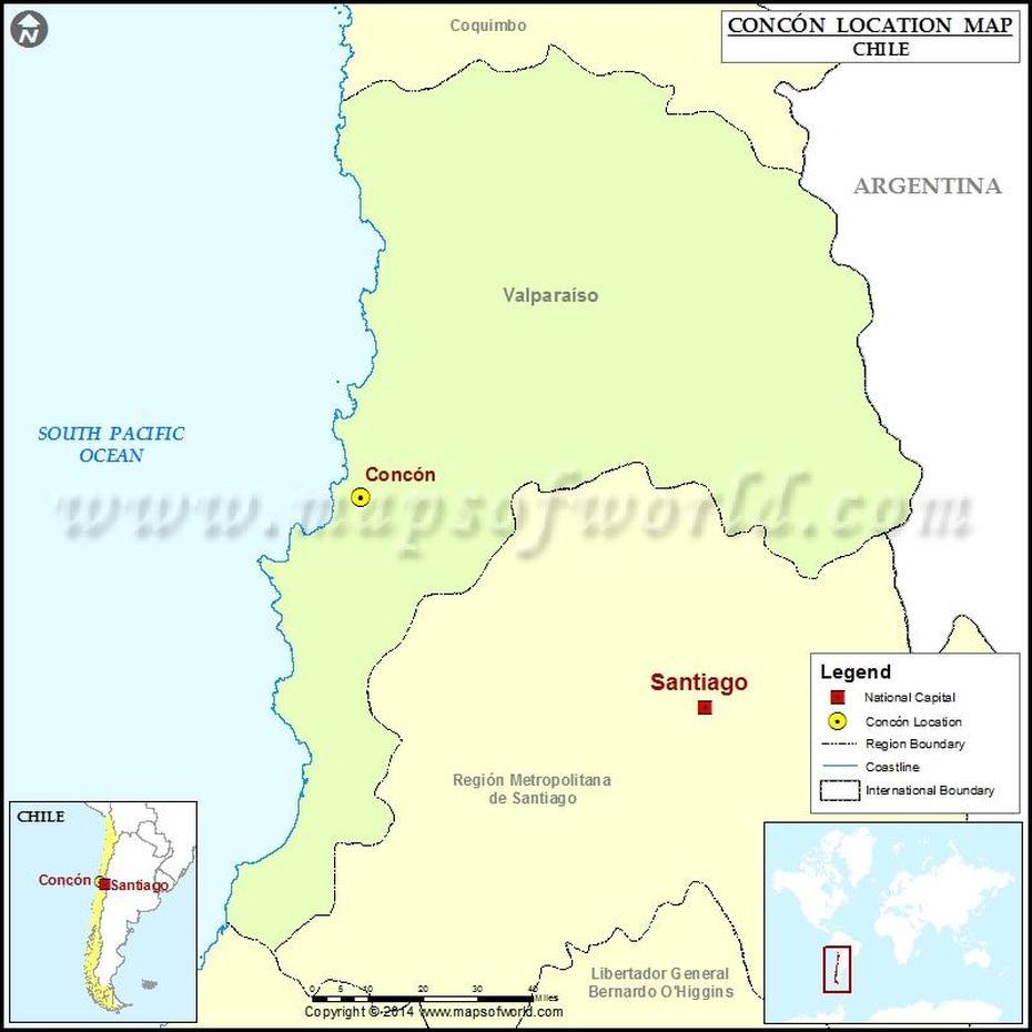 Where Is Concon| Location Of Concon In Chile Map, Concón, Chile, Renaca Chile, Huevos Con Chile