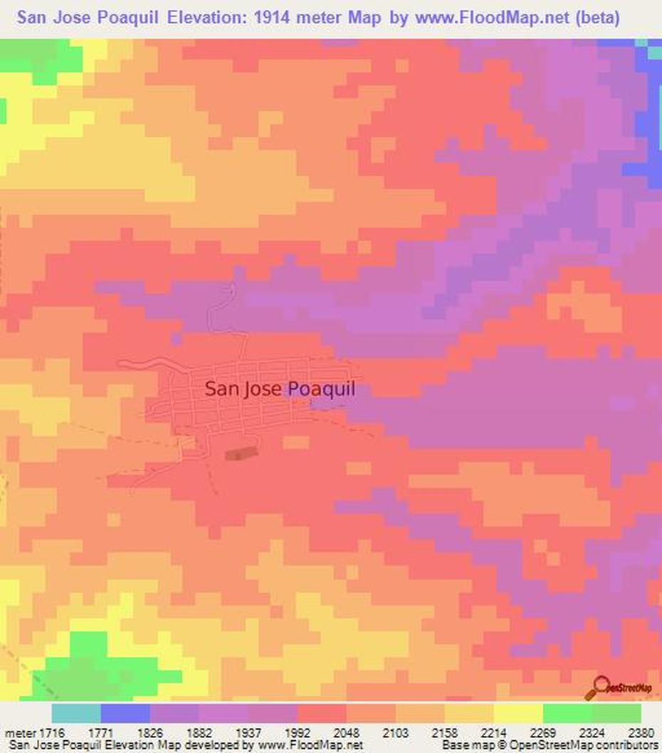 Elevation Of San Jose Poaquil,Guatemala Elevation Map, Topography, Contour, San José Poaquil, Guatemala, San Marcos Guatemala, Mataquescuintla Guatemala