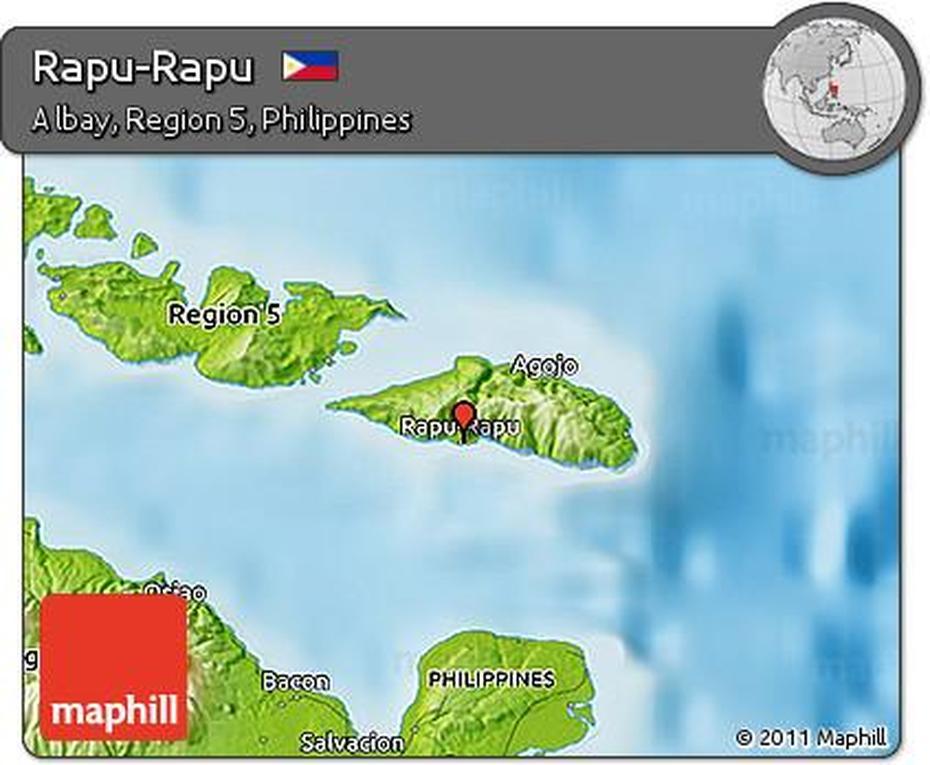 Free Physical 3D Map Of Rapu-Rapu, Rapu-Rapu, Philippines, Albay  Bicol, Rapu Rapu Island