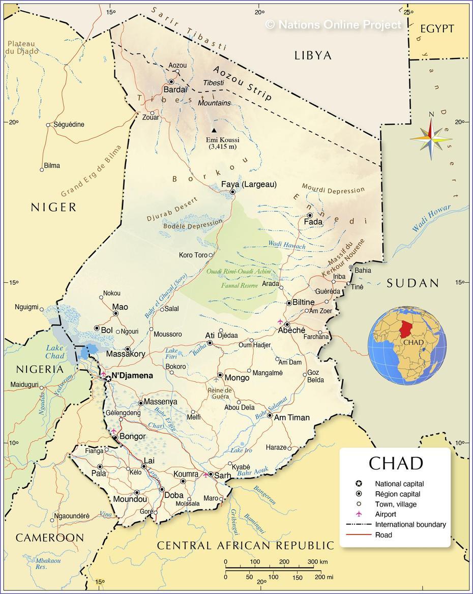 Lake Chad Basin, Chad Country, Nations Online, Koumra, Chad