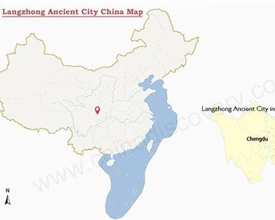 Langzhong Ancient City, Langzhong Ancient Town (Sichuan, China), Zangang, China, China  Colored, North China