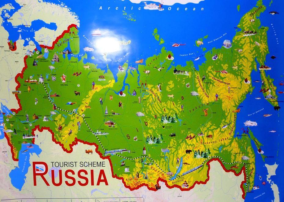 Largest, Most Detailed Map And Flag Of Russia  Travel Around The World …, Dyatkovo, Russia, Russia  With Countries, Western Russia