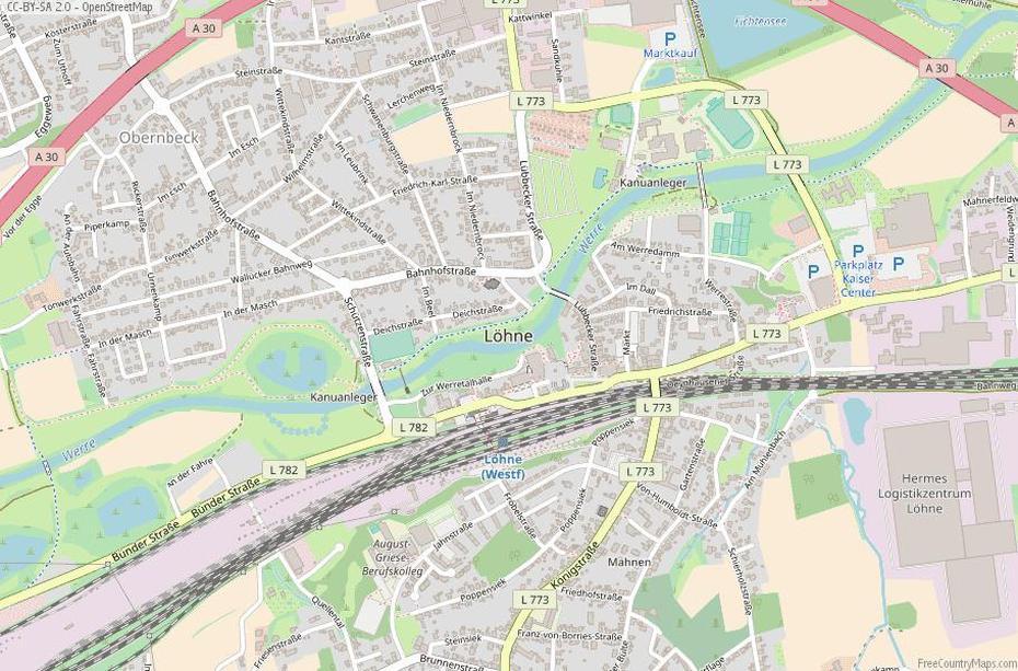 Lohne Map Germany Latitude & Longitude: Free Maps, Löhne, Germany, Kaiserreich Germany, West Germany Flag