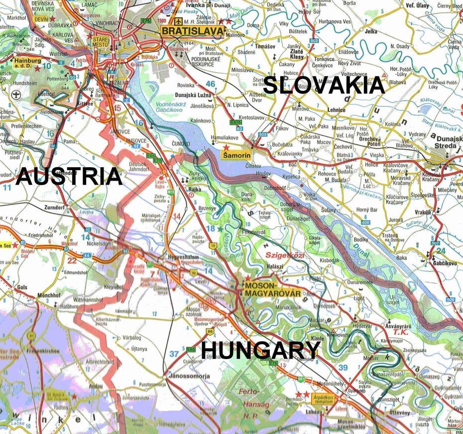 Maps, Mosonmagyaróvár, Hungary, Mosonmagyarovar  Terkep, Mosonmagyarovar  Latnivalok