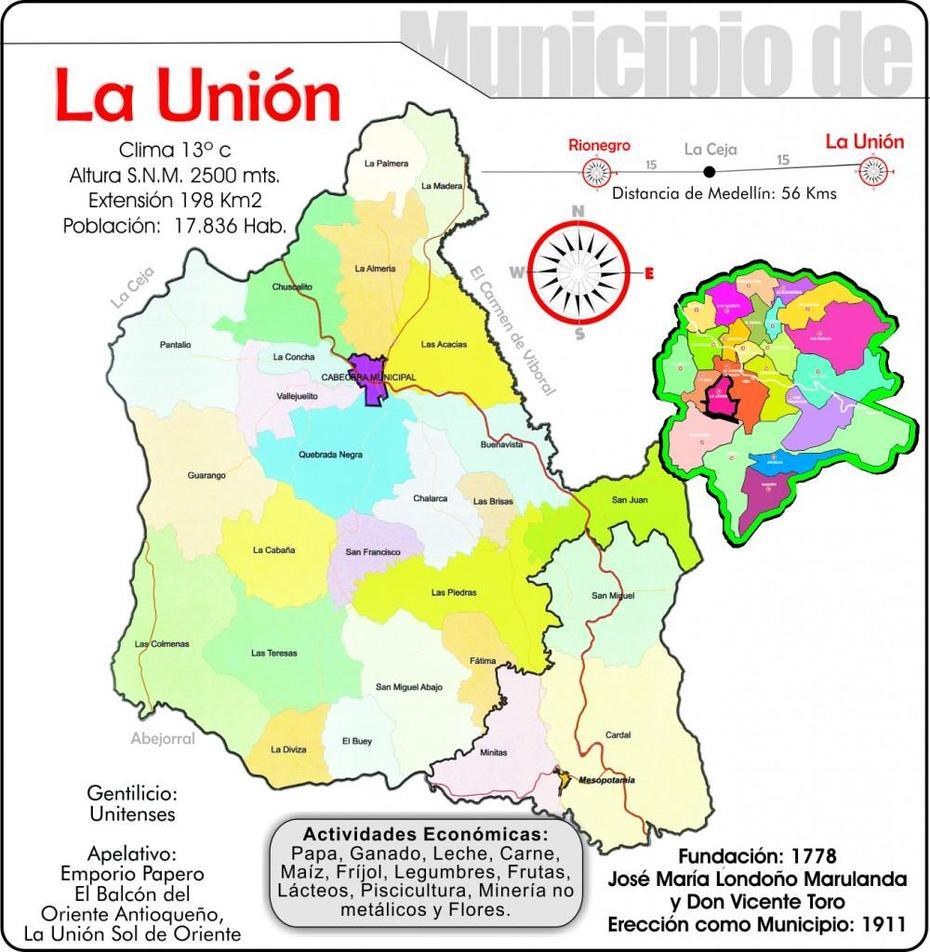 Municipio De La Union – Orientese Co, La Unión, Colombia, Agoo La Union, Luna La Union