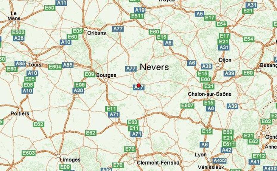 Nevers Location Guide, Nevers, France, Nevers Carte, Verdun France