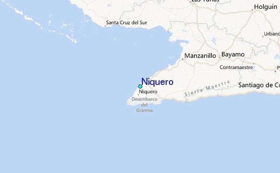 Niquero Tide Station Location Guide, Niquero, Cuba, Matanzas Cuba, Florida Cuba