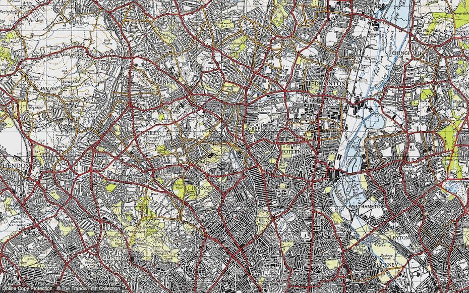 Old Maps Of Wood Green, Greater London – Francis Frith, Wood Green, United Kingdom, Wood Green London, Wood Green Tube Station