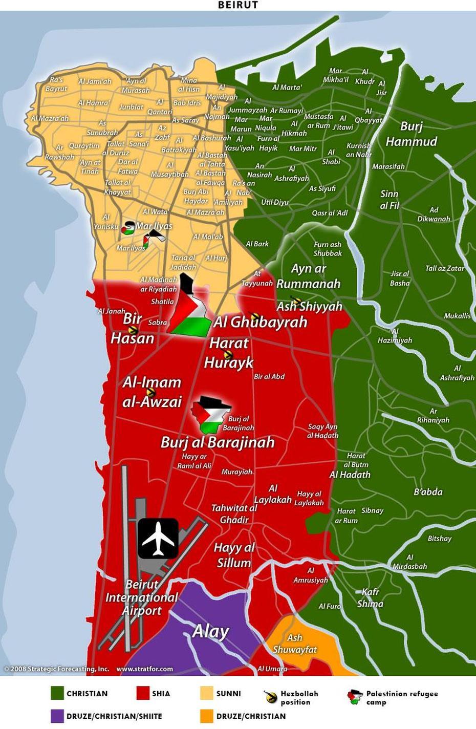 Beirut Mapa, Beirut, Lebanon, Beirut  World, Tripoli Lebanon