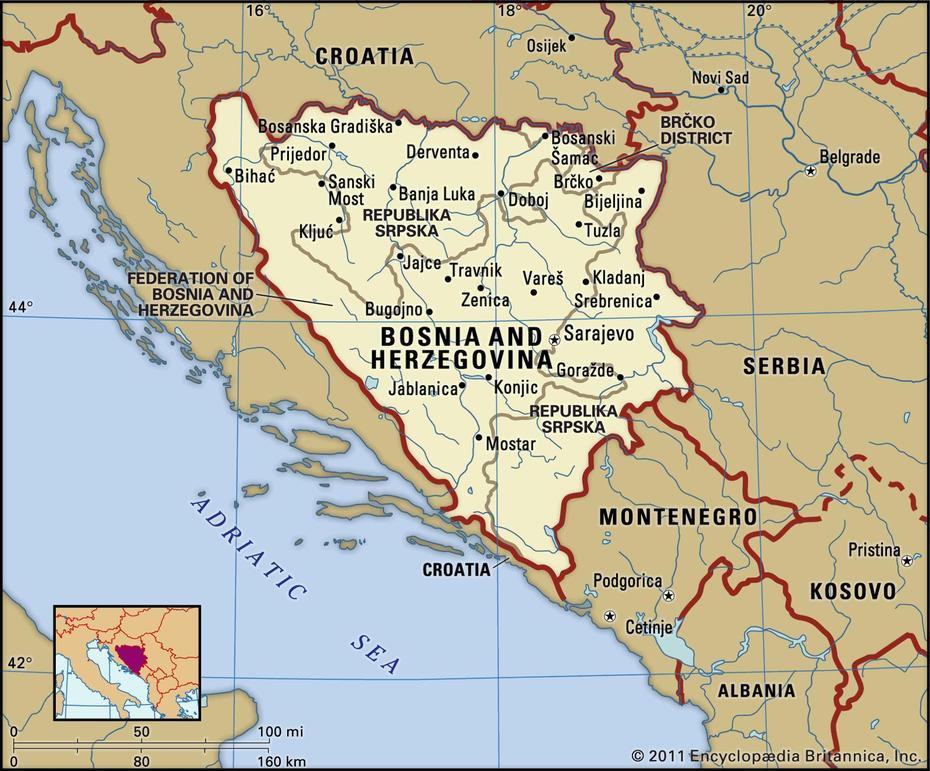 Bosnia And Herzegovina | Facts, Geography, History, & Maps | Britannica, Bosanska Krupa, Bosnia And Herzegovina, Bosnia Europe, Bosnia Outline