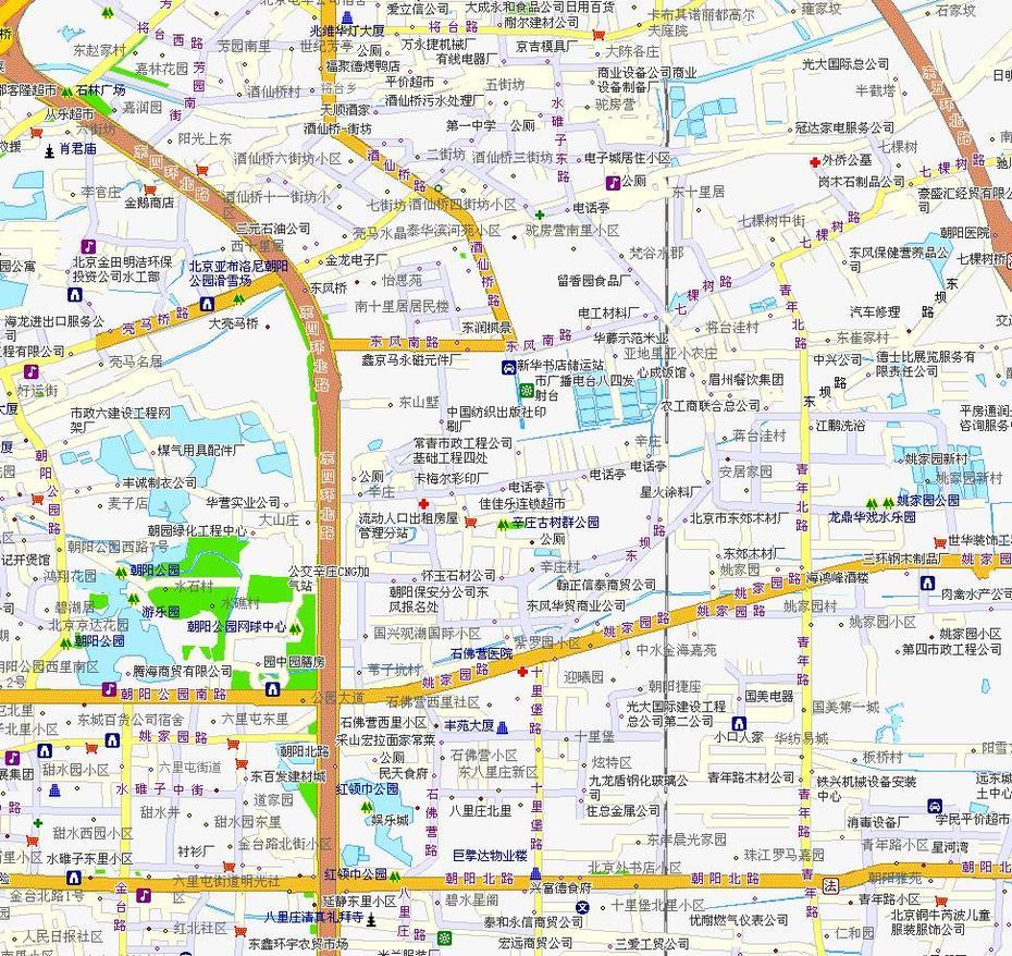 Chaoyang District Map,Chaoyang Street Map, Chaoyang, China, Shandong Province, Zhangzhou  Port