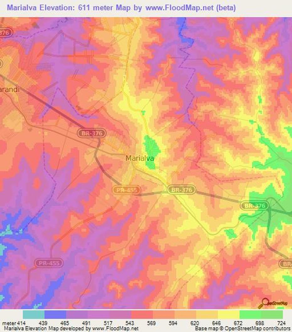 Elevation Of Marialva,Brazil Elevation Map, Topography, Contour, Marialva, Brazil, Parque Urbano Quinta Da Marialva, Casa Do Penedo  Portugal