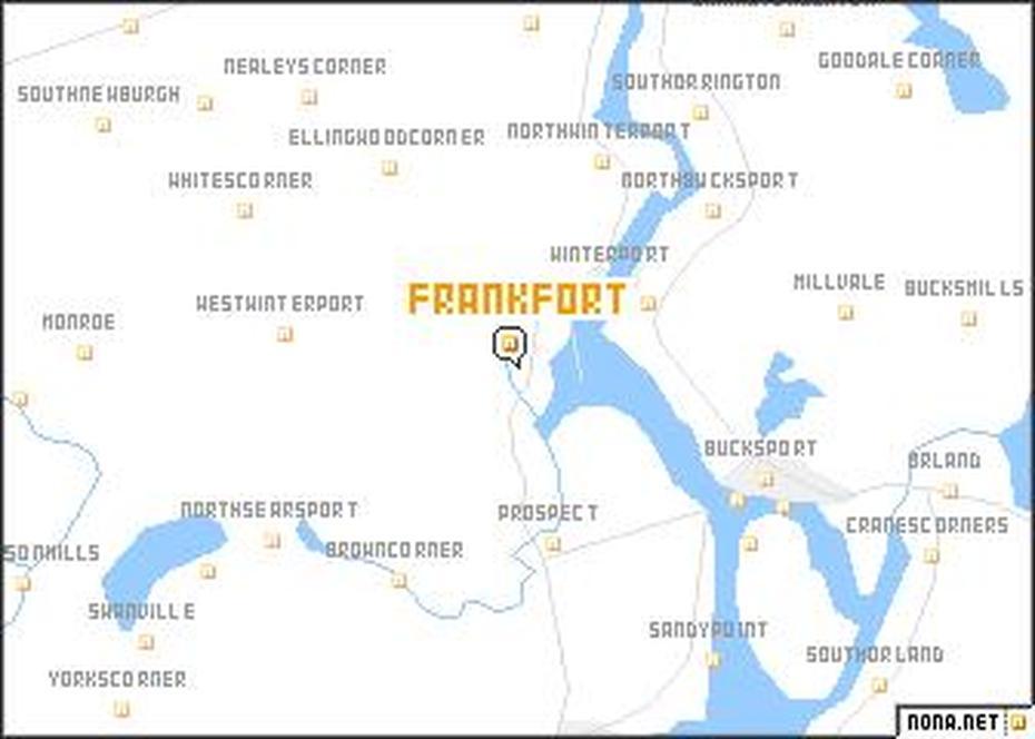 Frankfort (United States – Usa) Map – Nona, Frankfort, United States, Frankfort Ky Road, Frankfort Ny