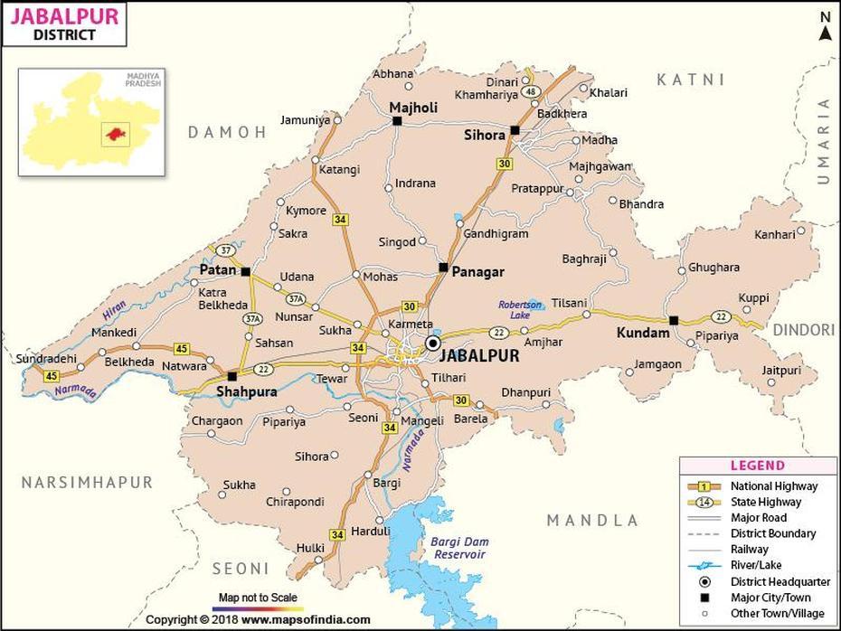 Jabalpur On, Jabalpur District, District , Jabalpur, India