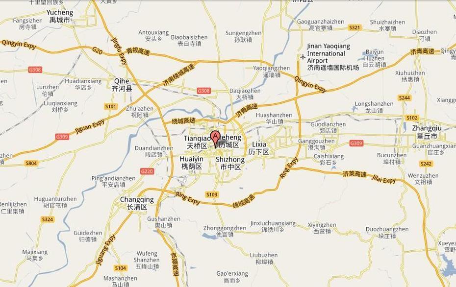 Jinan Map, Jinan, China, Taishan China, Xinjiang China