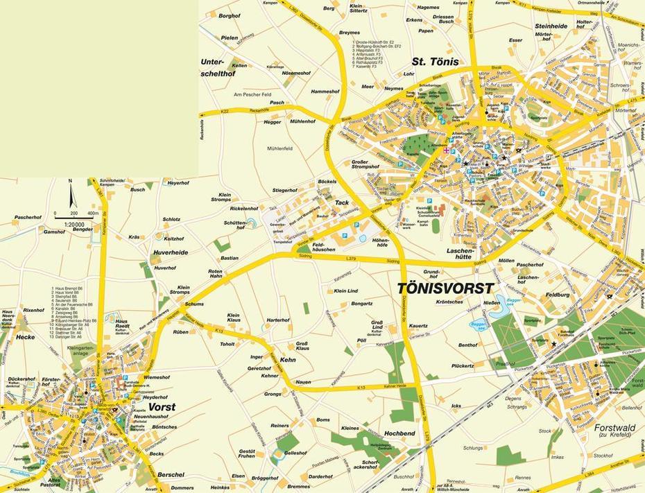 Map Tonisvorst, Nrw, Germany. Maps And Directions At Hot-Map., Tönisvorst, Germany, Das  Krankenhaus, Krefeld Germany