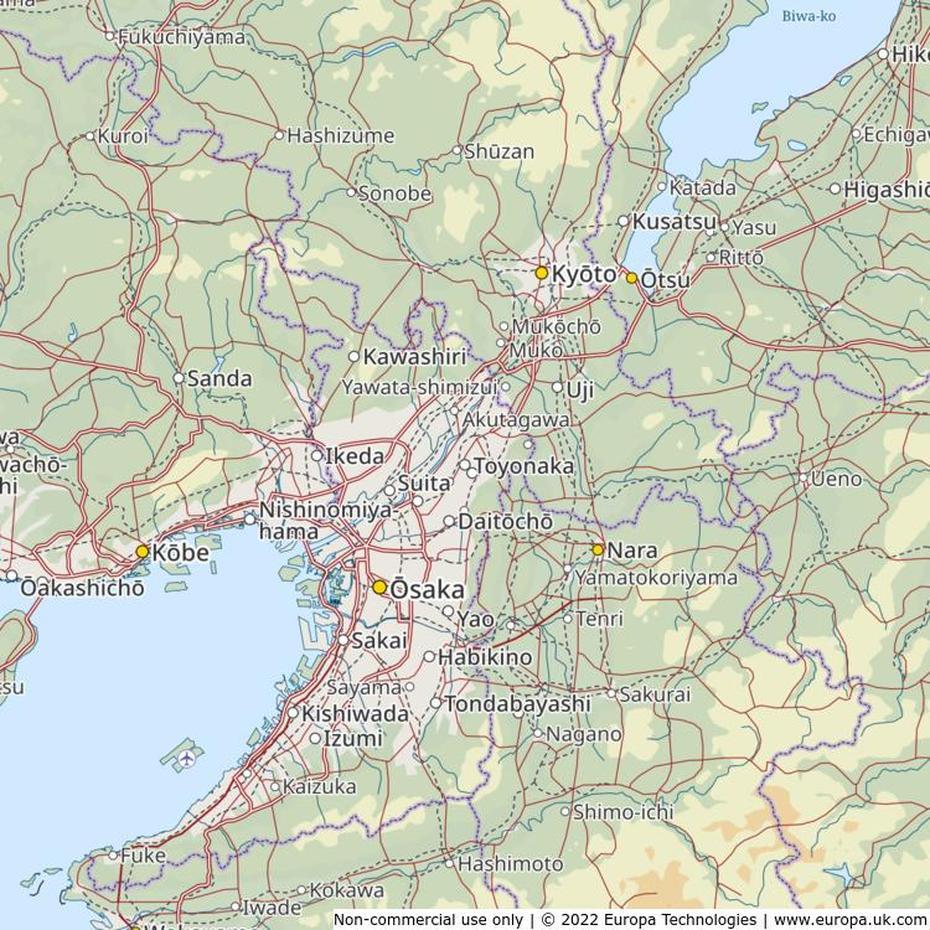 Map Of Toyonaka, Japan | Global 1000 Atlas, Toyonaka, Japan, Osaka  Monorail, Osaka Itami  Airport