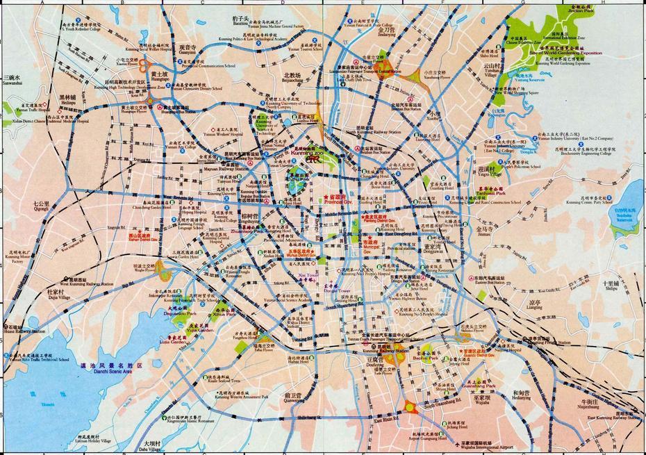 Maps Of Kunming, Kunming, China, Guiyang China, Kunming Yunnan