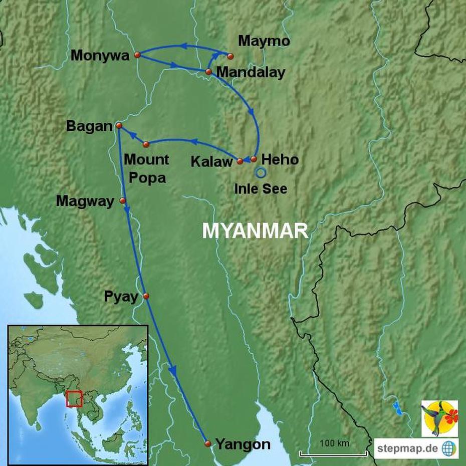 Myanmar Tourism, Mab Bank Myanmar, Step, Kyaukse, Myanmar