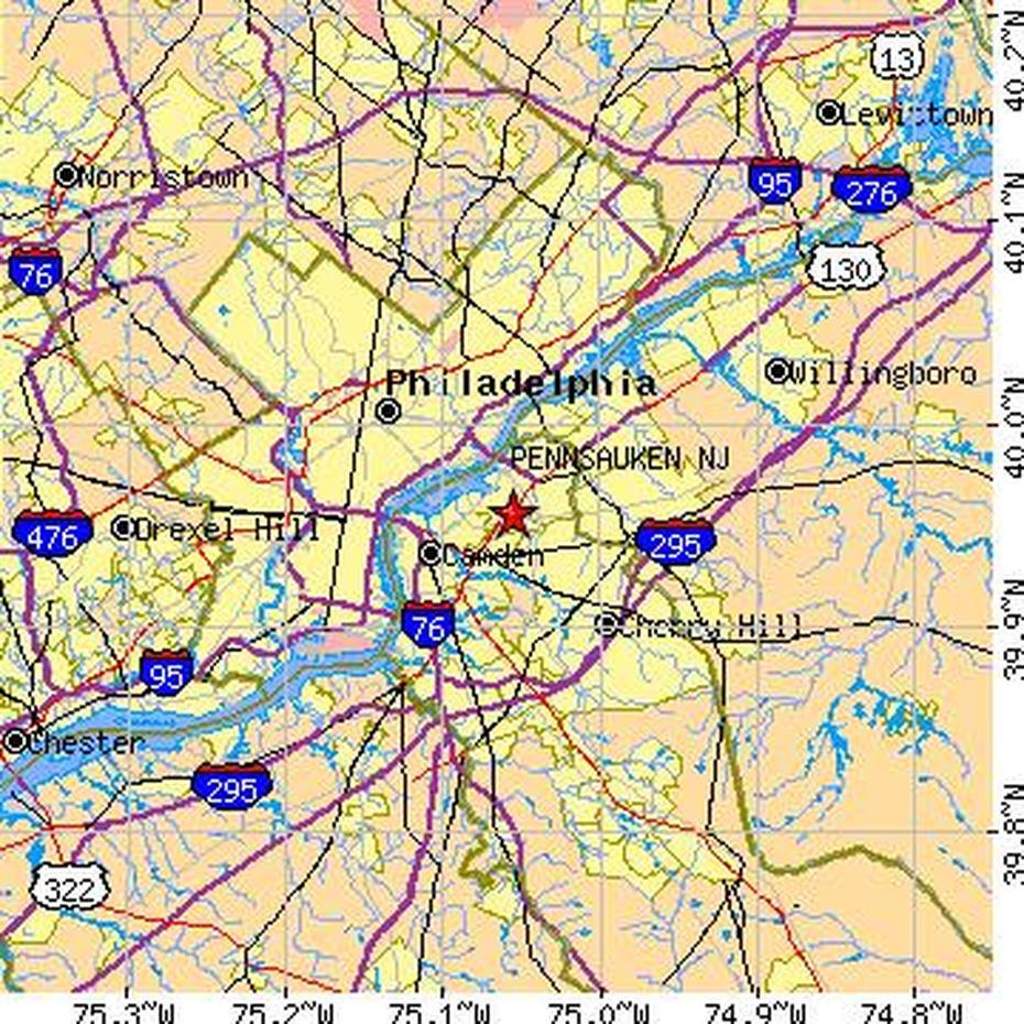 Pennsauken Creek, Pennsauken Police, Population Data, Pennsauken, United States