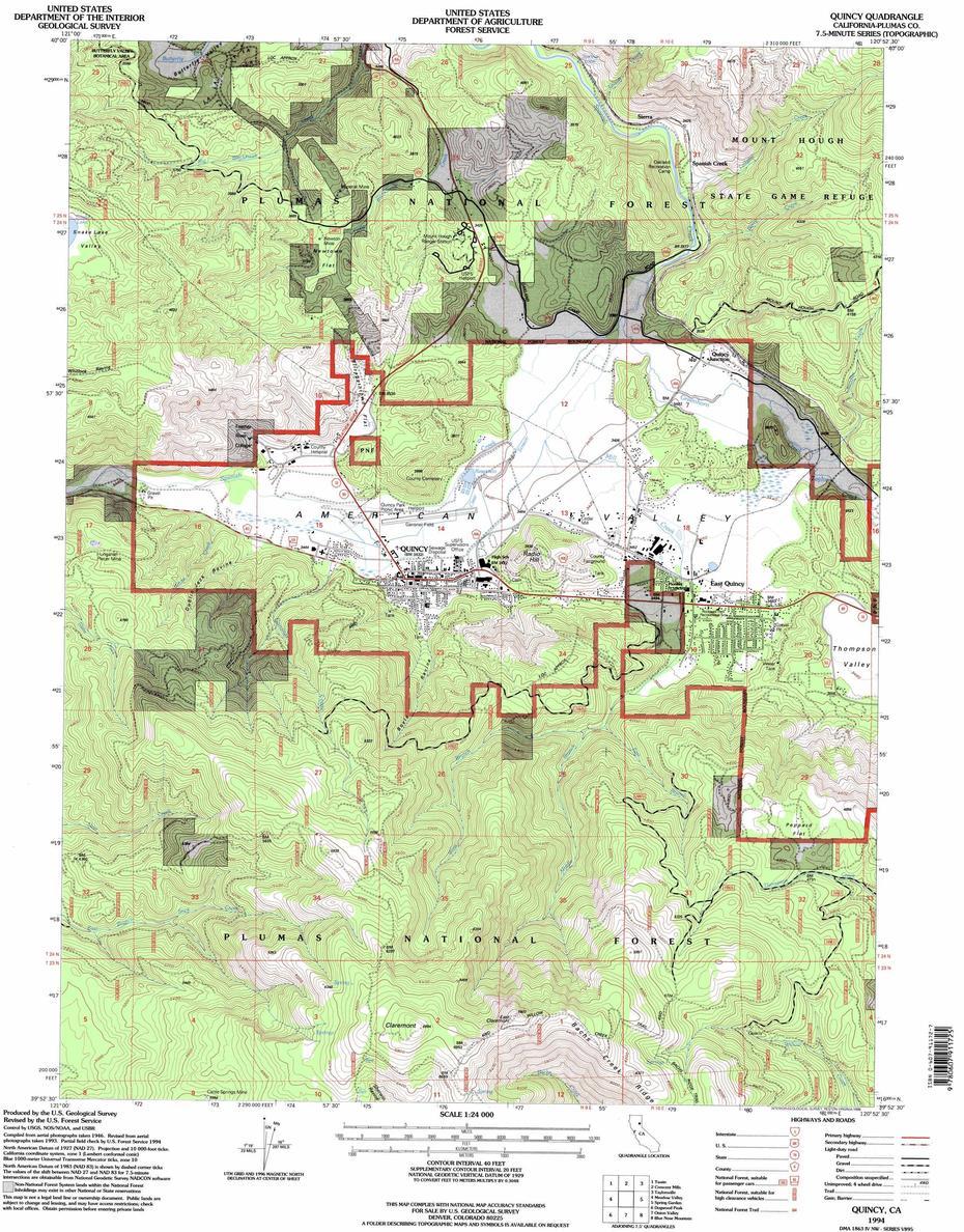 Quincy Topographic Map, Ca – Usgs Topo Quad 39120H8, Quincy, United States, United States  With Major Cities, United States  Names