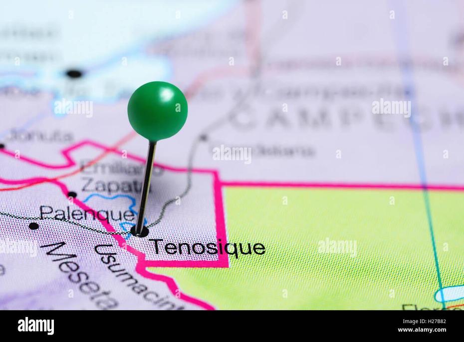 Tenosique Pinned On A Map Of Mexico Stock Photo – Alamy, Tenosique, Mexico, America Mexico, Highway  Of Mexico