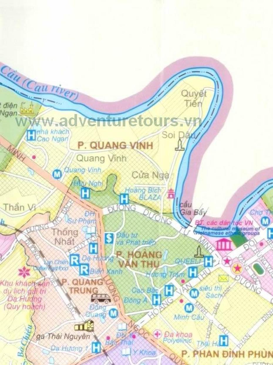 Thainguyen Map Adventuretours, Tha Yang, Thailand, Thai Provinces, Eastern Thailand