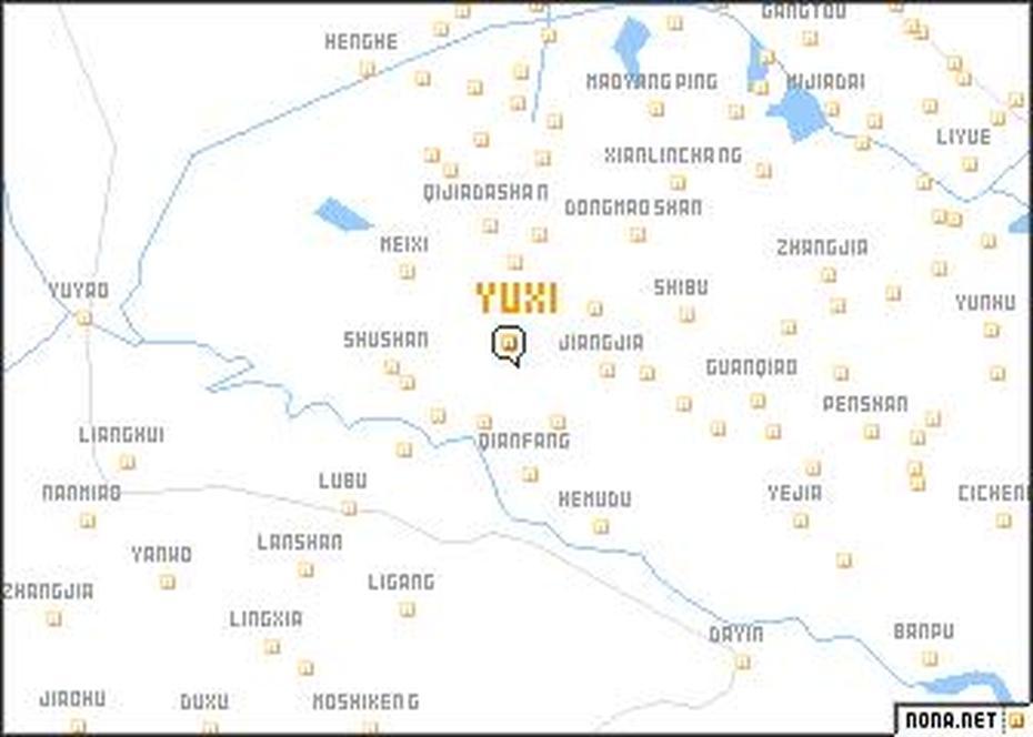 Yuxi (China) Map – Nona, Yuci, China, Qiangzhi, Shanxi  Province