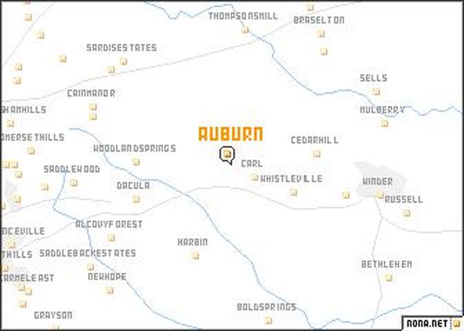 Auburn (United States – Usa) Map – Nona, Auburn, United States, Auburn, United States