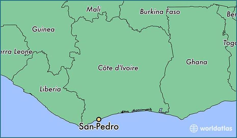 B”Where Is San-Pedro, Cote Divoire? / San-Pedro, Bas-Sassandra Map …”, San-Pédro, Côte D’Ivoire, La Cote D’Ivoire, Monogaga  Beach
