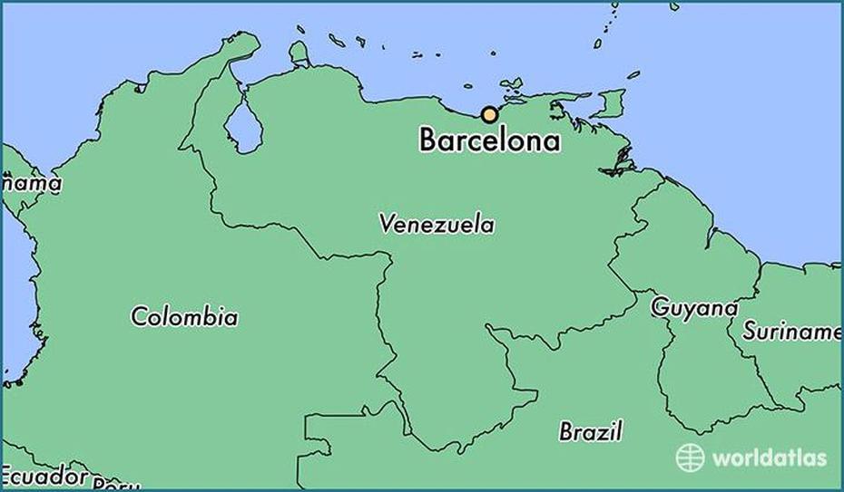 Where Is Barcelona, Venezuela? / Barcelona, Anzoategui Map – Worldatlas, Barcelona, Venezuela, Barcelona On The, Venezuela Airport