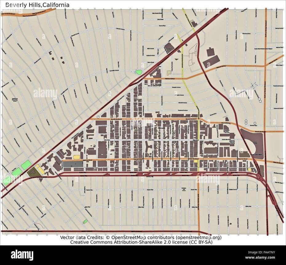 Beverly Hills Aerial Stock Photos & Beverly Hills Aerial Stock Images …, Beverly Hills, United States, Beverly Hills Residents, North Hills Los Angeles