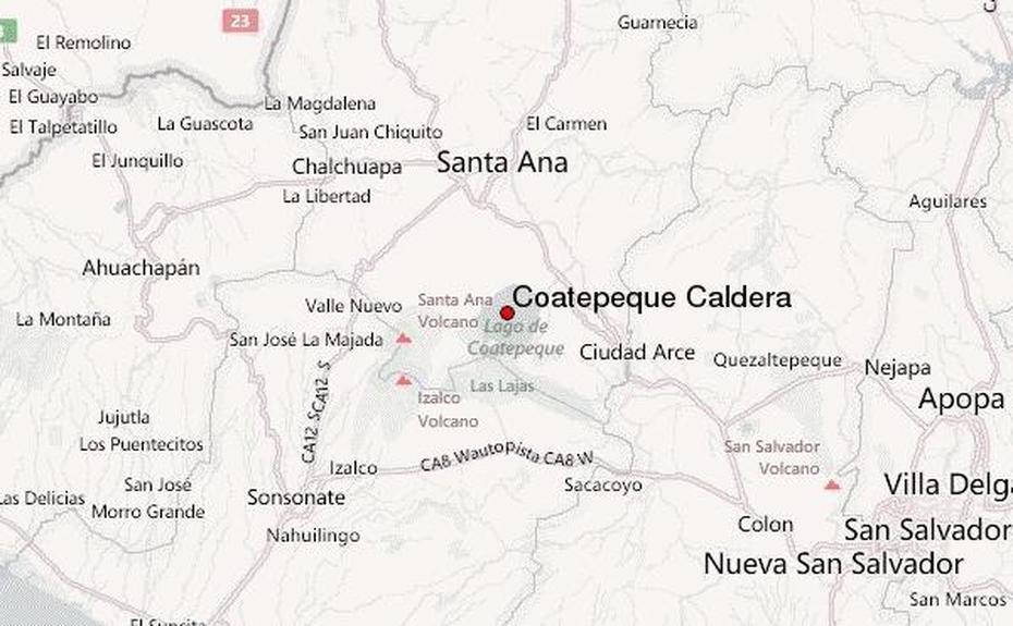 Coatepeque Caldera Mountain Information, Coatepeque, El Salvador, El Salvador Turismo, Lago De Guija El Salvador