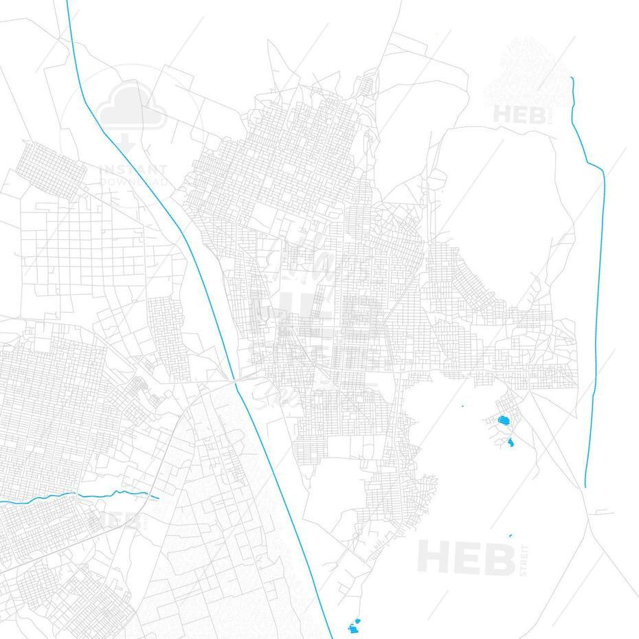 Kassala, Sudan Pdf Vector Map With Water In Focus | Hebstreits Sketches …, Kassala, Sudan, Eastern Sudan, Sudan  Africa