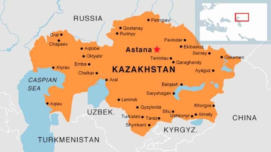 Kazakhstan Country, Kazakhstan Russia, Karte Stadte, Oktyabr’Sk, Kazakhstan