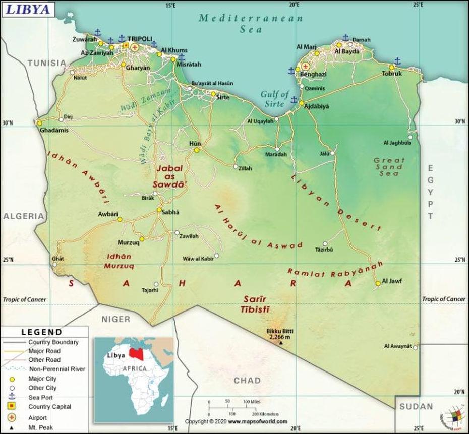 What Are The Key Facts Of Libya? | Libya Facts – Answers, Awbārī, Libya, Libya Mountains, Drink Water Ubari Oasis Libya