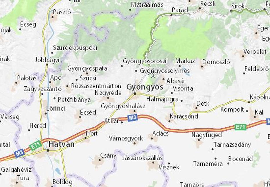 Map Of Gyongyos – Michelin Gyongyos Map – Viamichelin, Gyöngyös, Hungary, Orban Hungary, French Beaded  Flowers