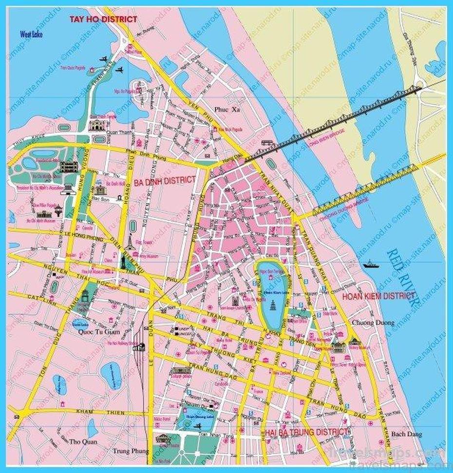 Map Of Hanoi – Travelsmaps, Hanoi, Vietnam, Hue Vietnam, Hanoi  Location